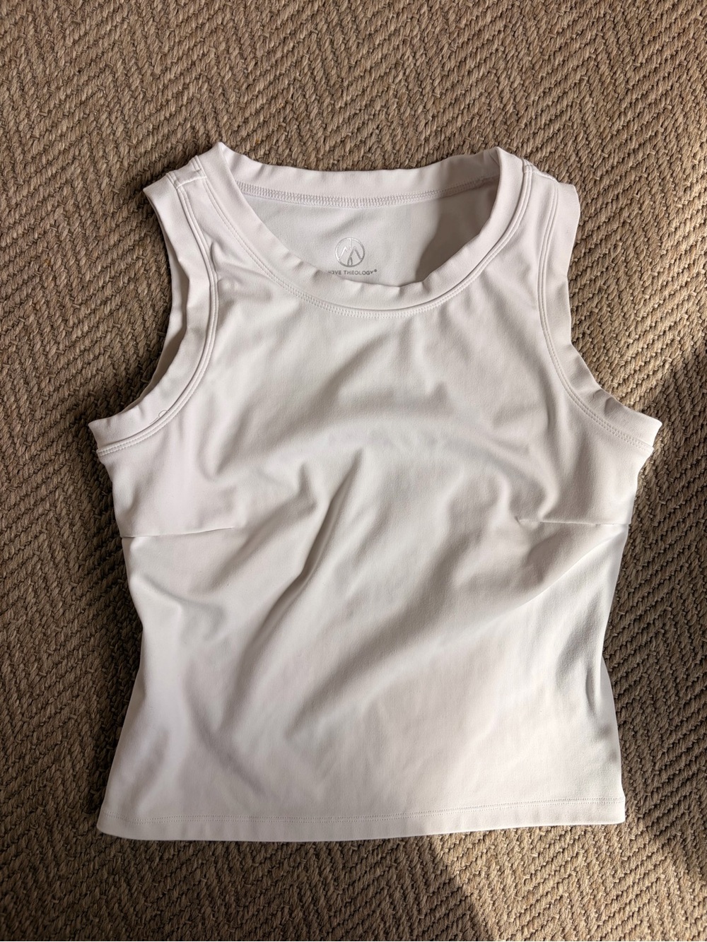 Move Theology White Athletic Tank Size Small